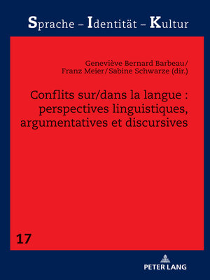 cover image of Conflits sur/dans la langue